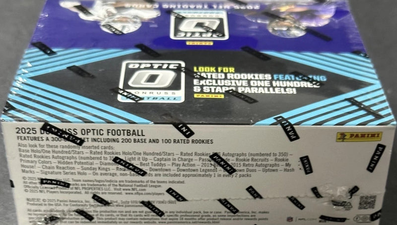 2025 Panini Donruss OPTIC Football Factory Sealed 80 Card Retail Box EXCLUSIVES-4