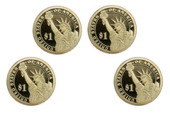 2009 -S Proof Presidential dollars - $1 Coin complete set of 4, Coins Only-2