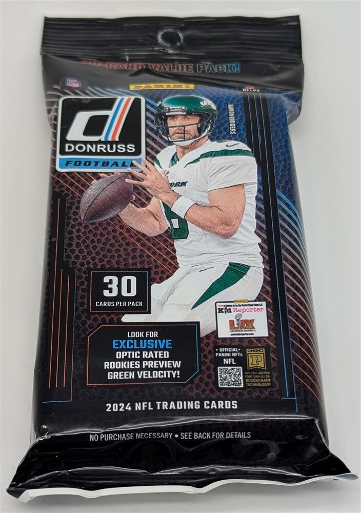 Factory Sealed Value Cello Fat Pack 2024 Panini Donruss NFL Football Cards