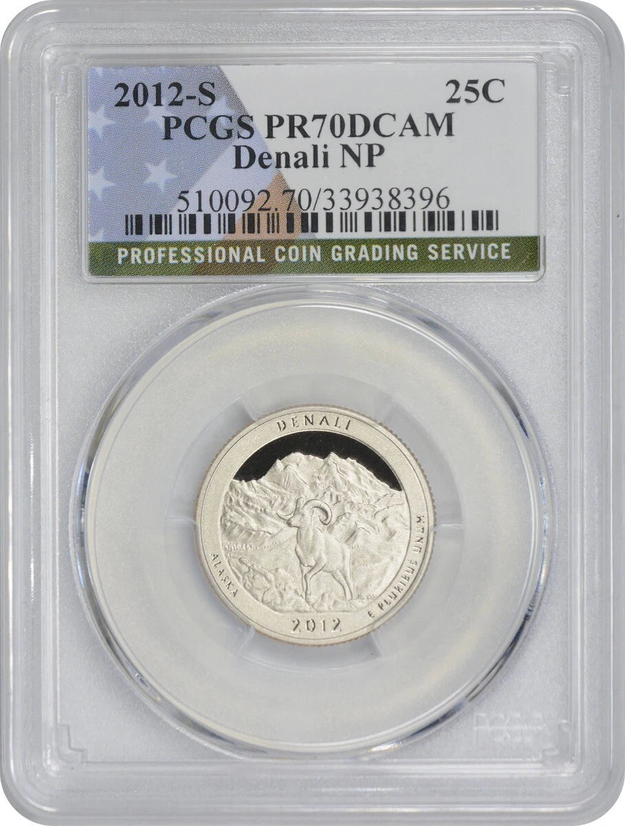 2012-S Flag Clad Denali ATB National Park Quarter PR70DCAM PCGS-1