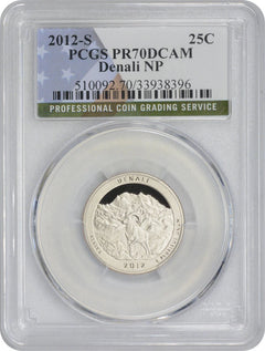2012-S Flag Clad Denali ATB National Park Quarter PR70DCAM PCGS-1