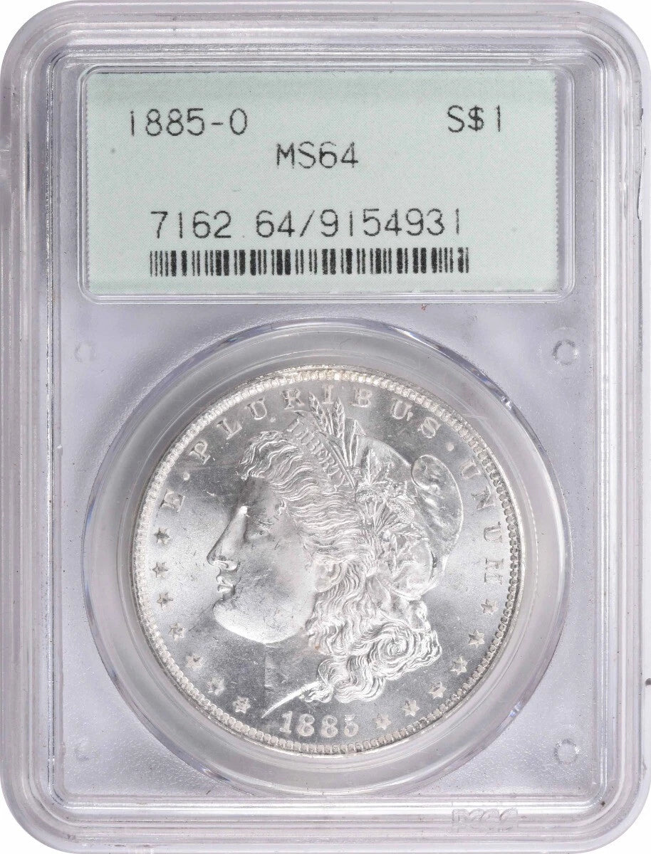 1885-O Morgan Silver Dollar MS64 PCGS-1