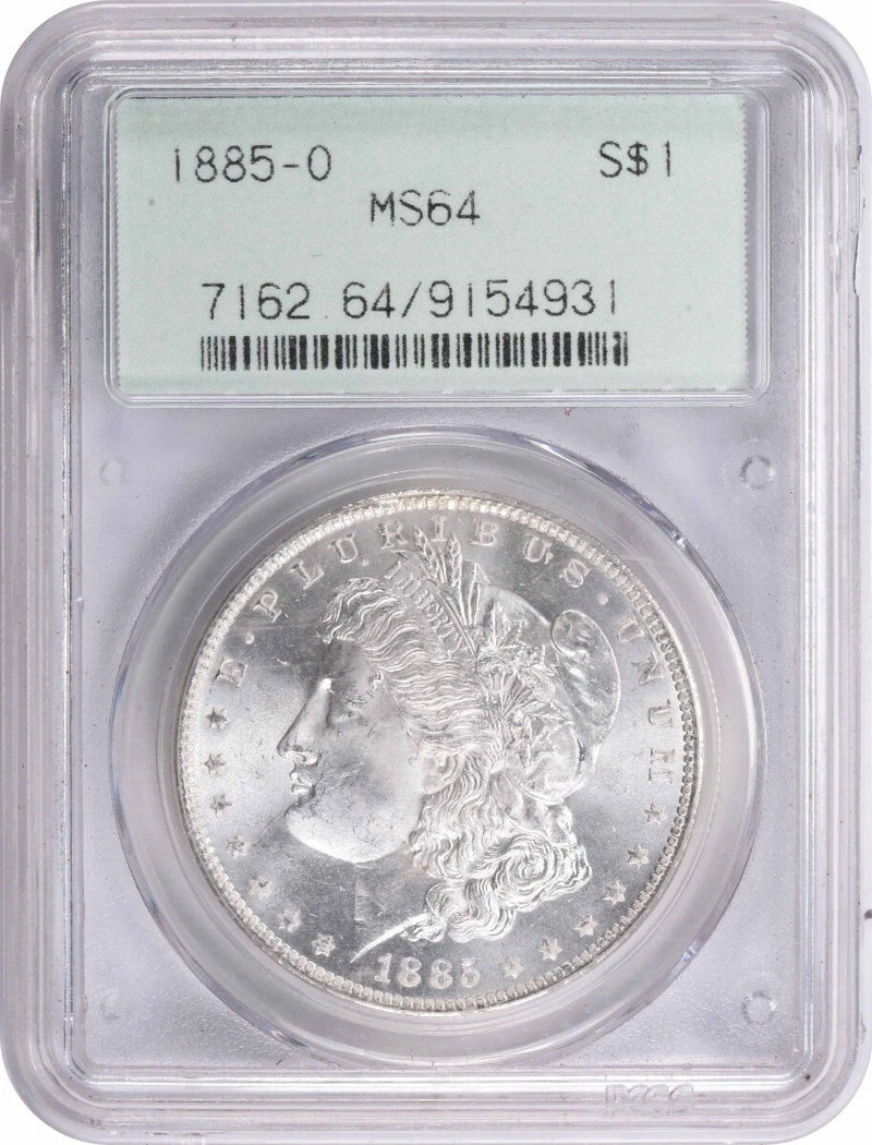 1885-O Morgan Silver Dollar MS64 PCGS-1