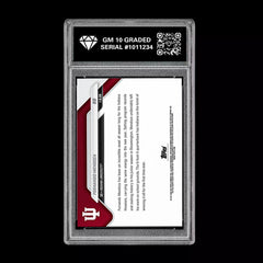 Graded 10 Fernando Mendoza #66 Indiana Hoosiers 2025-26 Bowman U NOW-2