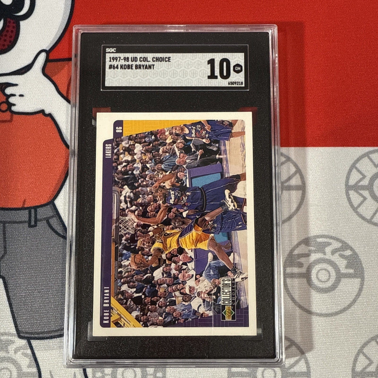 SGC 10 Kobe Bryant #64 1997-98 Upper Deck Collectors Choice SGC-1