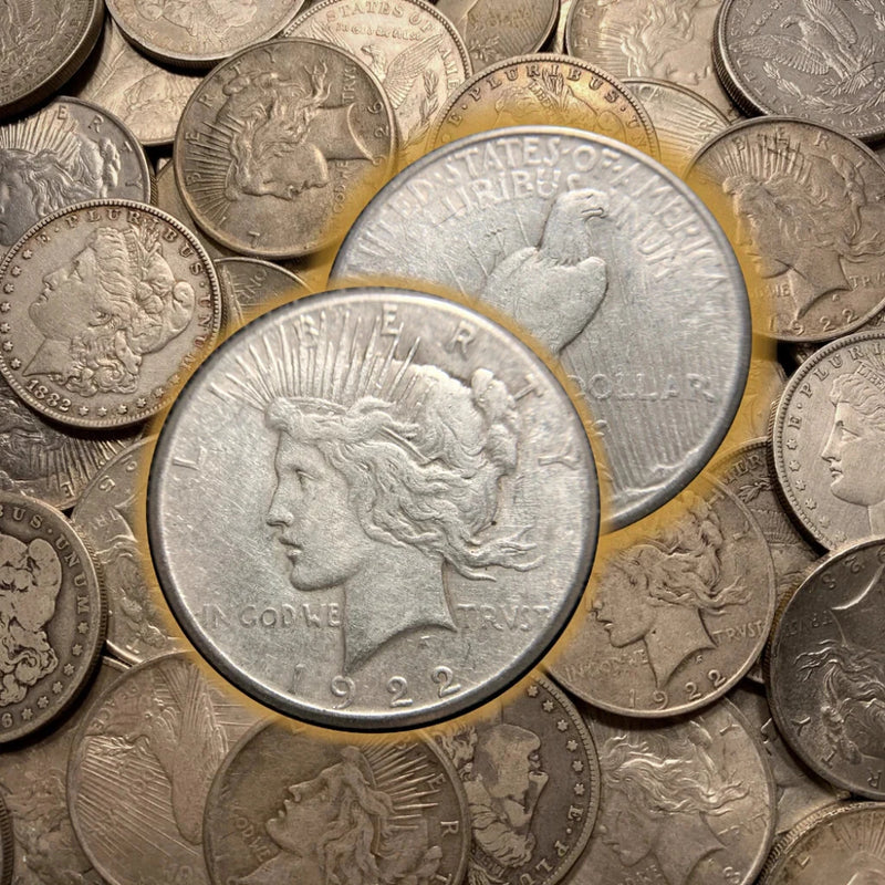 1922-1935 Peace Silver Dollar $1 Estate Coin Lot Sale from Roll-1