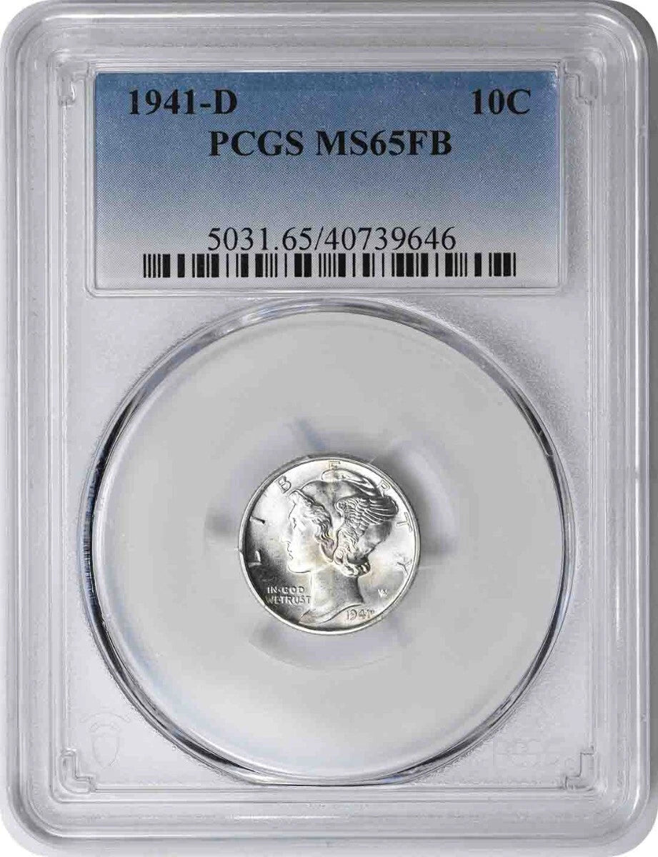 1945-S Mercury Silver Dime MS65 PCGS