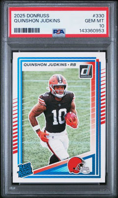 Graded 2025 Panini Donruss Quinshon Judkins #330 Rookie RC Card PSA 10 Gem Mint-1