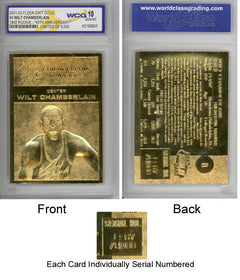 RARE Gem-Mint 10 WILT CHAMBERLAIN Fleer ROOKIE Gold Card - MUST SEE-1