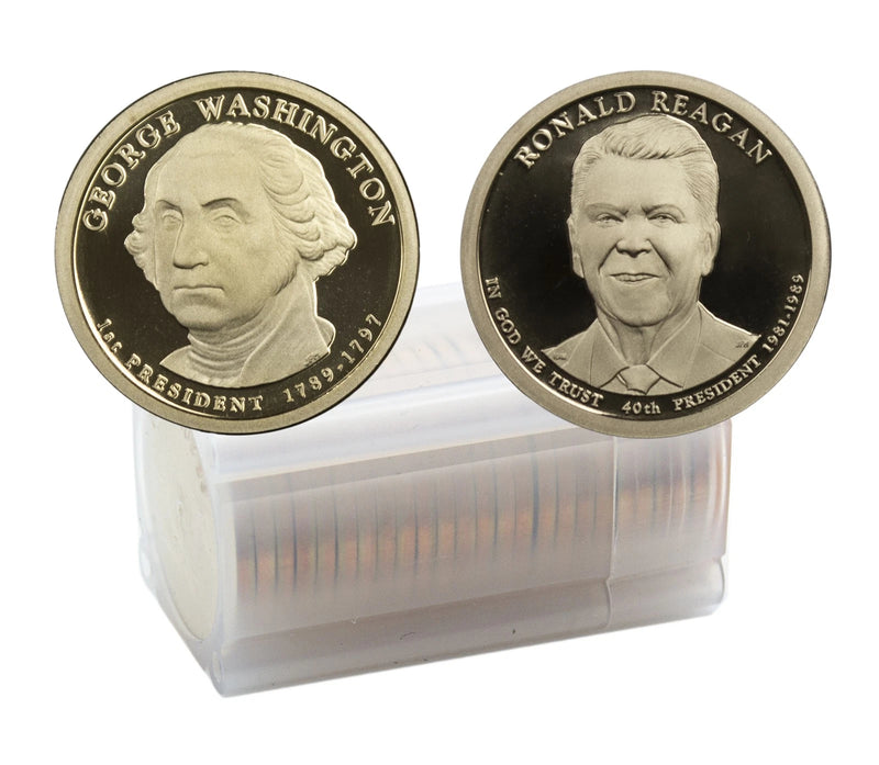 Choice Proof Presidential Dollar Roll, 20 Coins - Mixed Dates-4