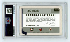 Billy Smith 2005-06 In the Game #ESM-11 Silver Jersey Auto PSA Authentic Auto-2