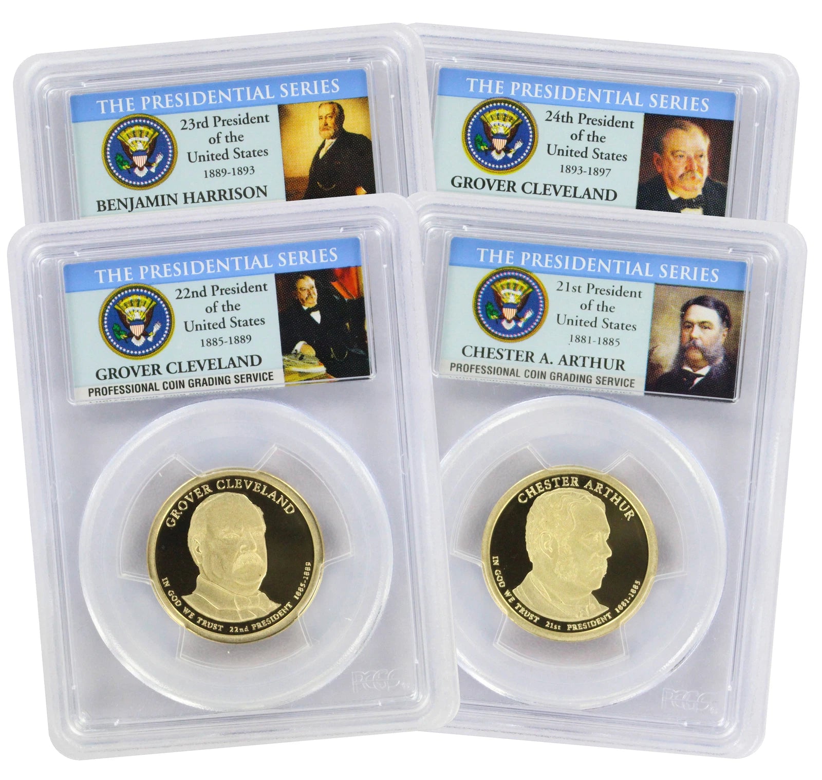 2012-S Presidential Dollar Complete Set PR69DCAM PCGS