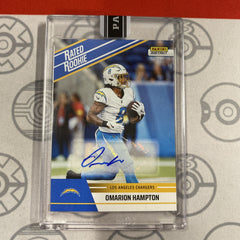2025 Omarion Hampton Panini Instant Rated Rookie Retro Auto 13/99 Chargers-1