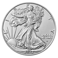 Moneda de plata americana bruñida de 1 oz por $1 2022-W con caja, OGP y certificado de autenticidad-3