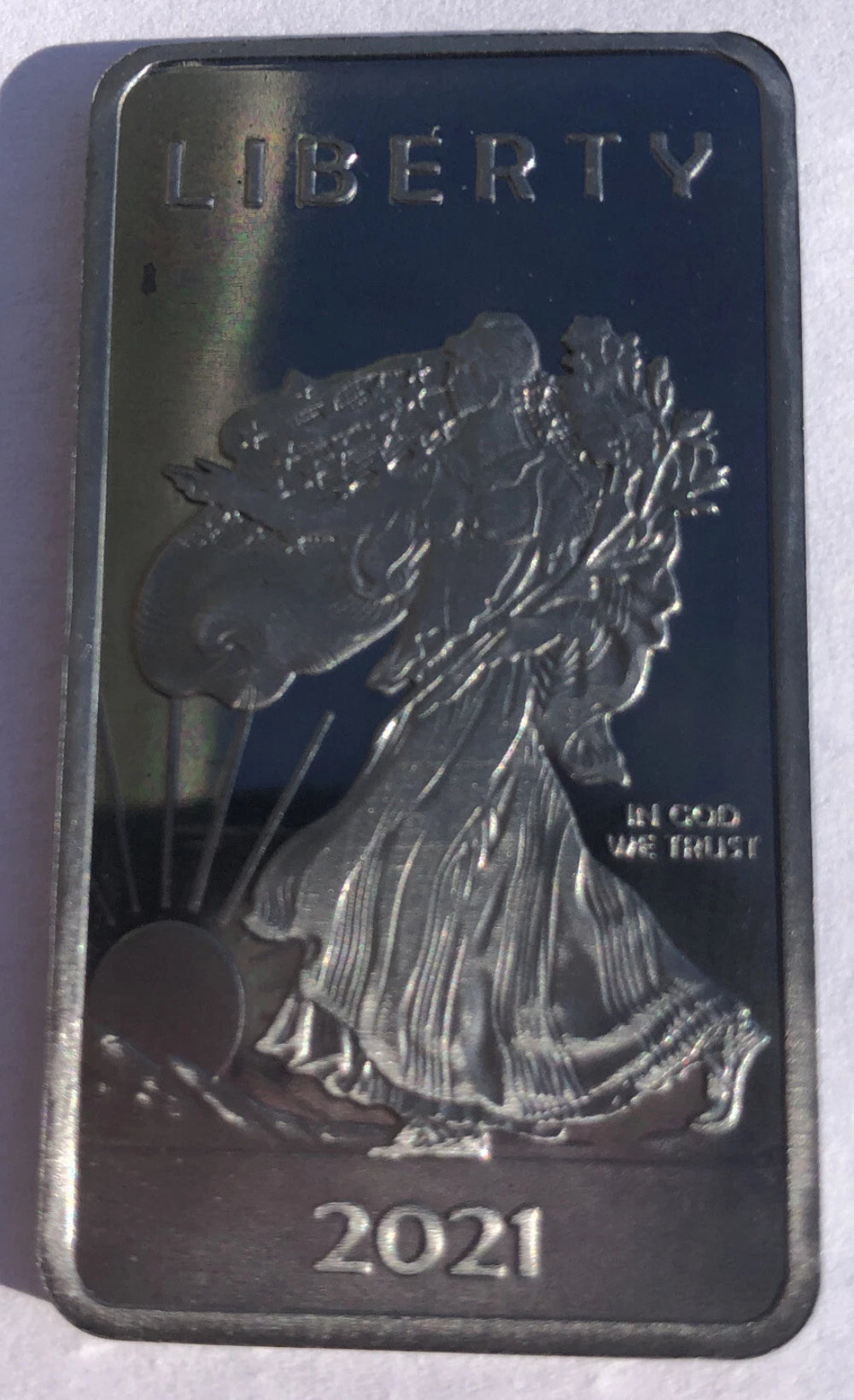 Rare 1 TROY OUNCE/OZ .999 Pure Molybdenum (Mo) Metal Walking Liberty Bar-2
