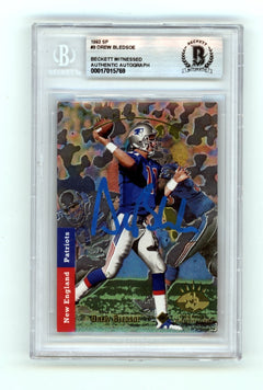 Drew Bledsoe 1993 Upper Deck SP #9 Signed Rookie RC Beckett BGS Authentic Auto-1