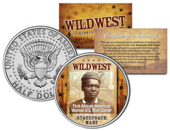 STAGECOACH MARY * Wild West Series * JFK Kennedy Half Dollar U.S. Coin-1