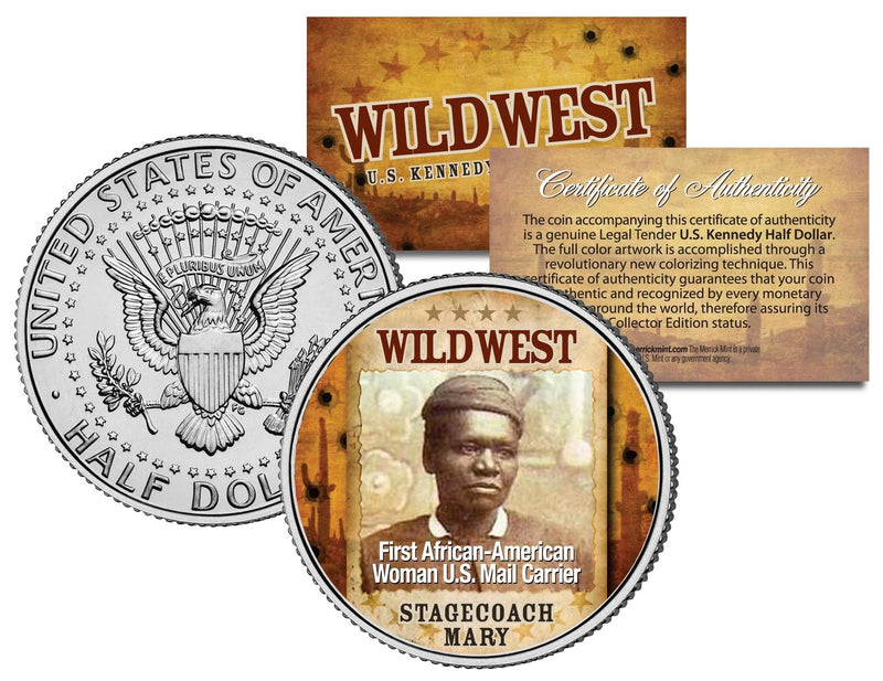 STAGECOACH MARY * Wild West Series * JFK Kennedy Half Dollar U.S. Coin-1