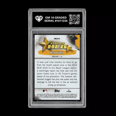 Graded 10 Nick Kurtz 2026 Topps Update Stars of MLB Rookie SMLB-61 Athletics-2