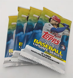 Lot of 4 Unopened 16 Card Retail Packs 2020 Topps Update Baseball Cards-1