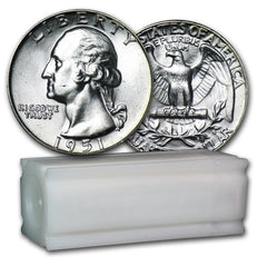 1951 Washington Quarter 40-Coin Roll BU-1