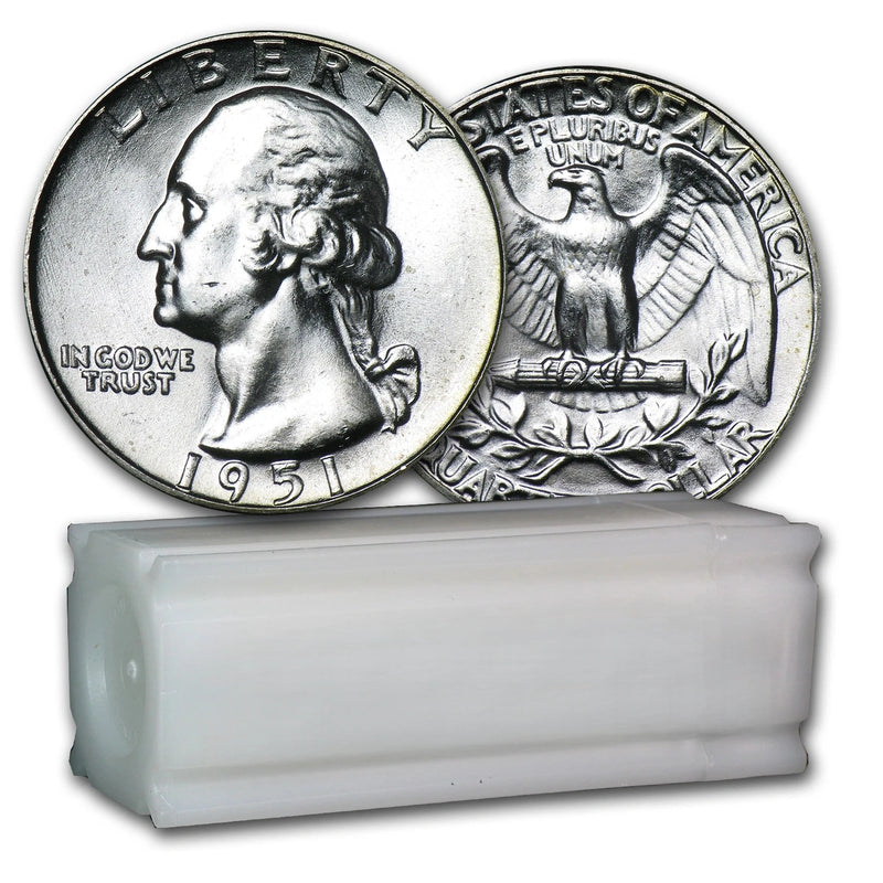1951 Washington Quarter 40-Coin Roll BU-1