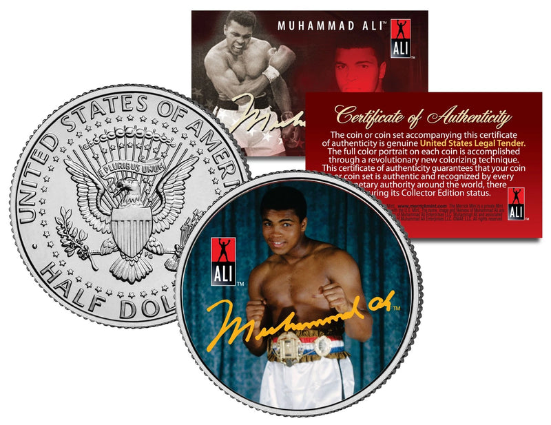 Muhammad Ali "Young Champ" JFK Kennedy Half Dollar US Coin *Officially Licensed-1
