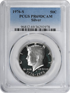 1976-S Silver Kennedy Half PR69DCAM PCGS Proof 69 Deep Cameo-1