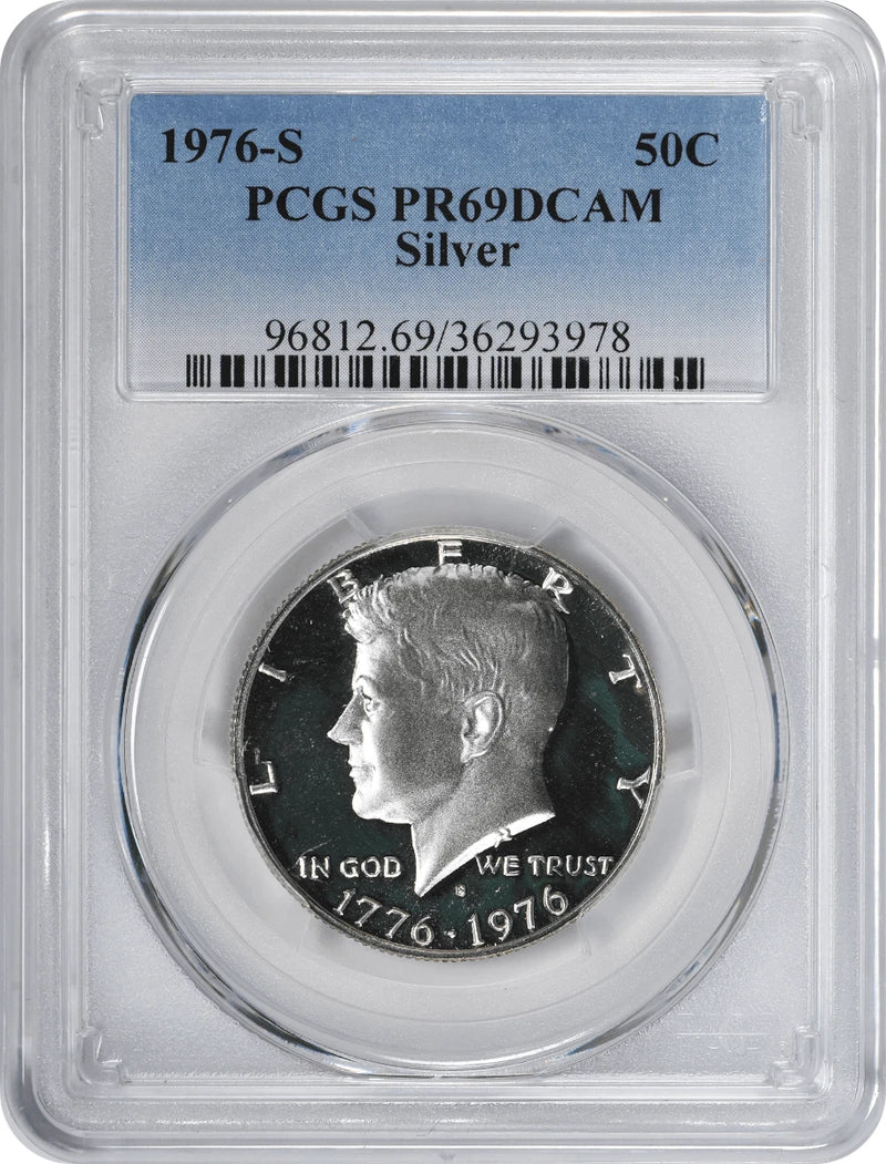 1976-S Silver Kennedy Half PR69DCAM PCGS Proof 69 Deep Cameo-1
