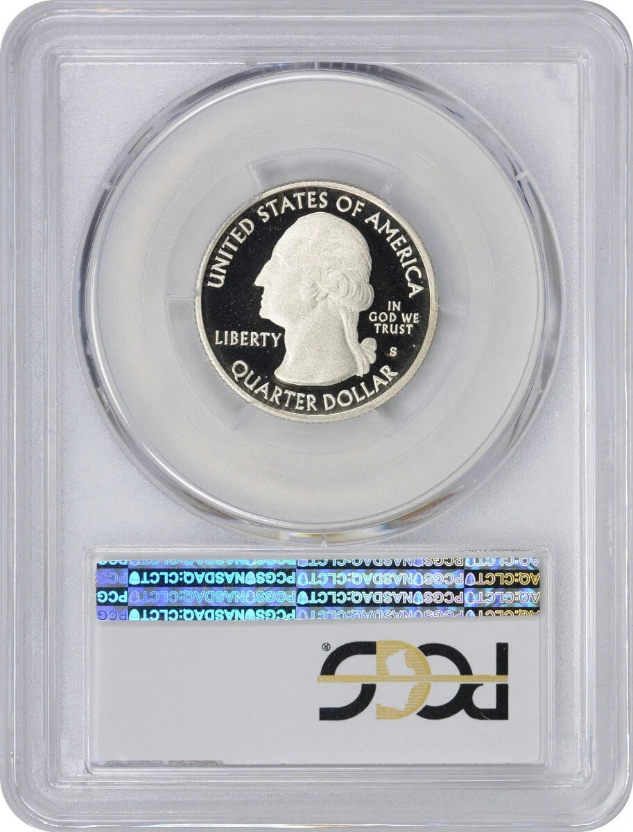 2010-S Flag Clad Hot Springs NP State Quarter PR70DCAM PCGS 70 Deep Cam-2