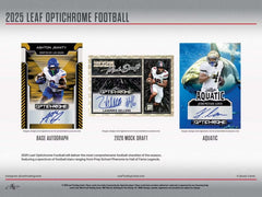 2025 Leaf Optichrome Football Factory Sealed Jumbo Box 12 Auto Autograph Per Box-4