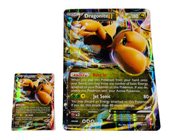 5 Oversized Jumbo Pokémon Cards in Top Loaders – EX GX V VMAX Legendary Full Art – Collector’s Display Trading Cards Rare Promo Lot-3