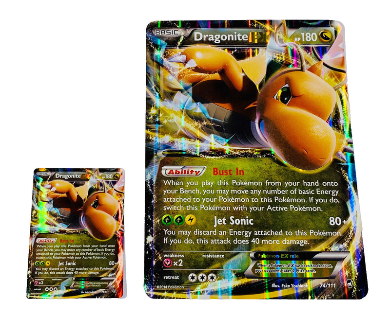 5 Oversized Jumbo Pokémon Cards in Top Loaders – EX GX V VMAX Legendary Full Art – Collector’s Display Trading Cards Rare Promo Lot-3