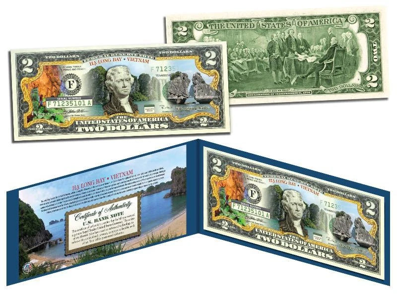 VIETNAM HA LONG BAY $2 Bill U.S. Genuine Legal Tender Lucky Money