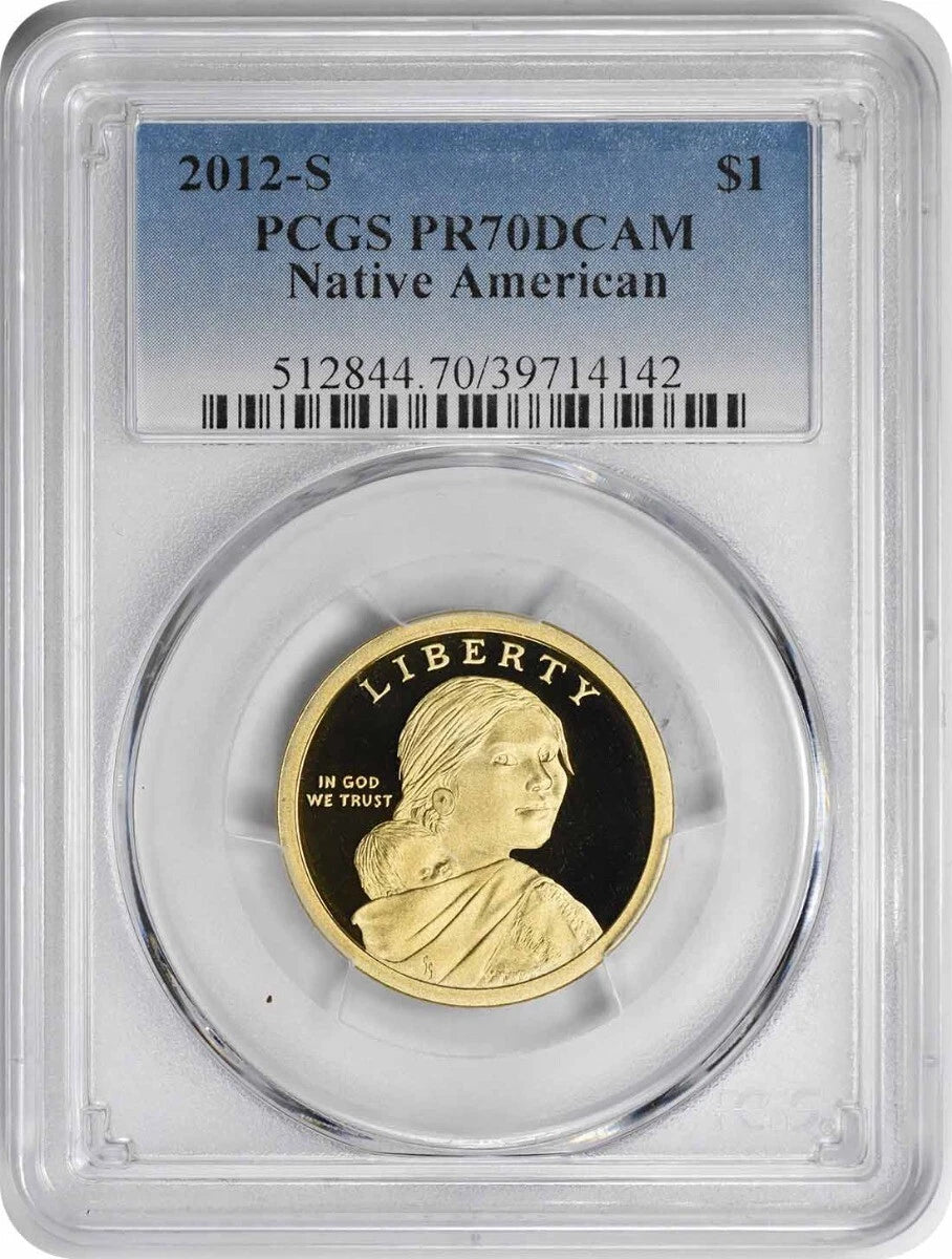 2012-S Sacagawea Native American Dollar PR70DCAM PCGS Proof 70 Deep Cameo-1