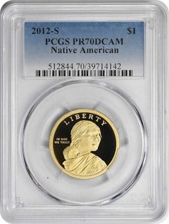 2012-S Sacagawea Native American Dollar PR70DCAM PCGS Proof 70 Deep Cameo-1