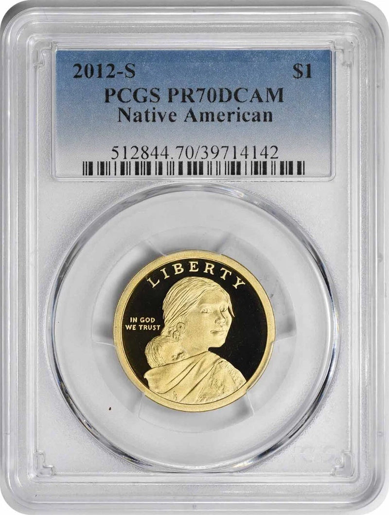2012-S Sacagawea Native American Dollar PR70DCAM PCGS Proof 70 Deep Cameo-1