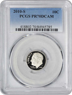 2010-S Roosevelt Dime PR70DCAM Clad PCGS-1