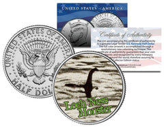 LOCH NESS MONSTER Surgeon's Photo Scotland JFK Kennedy Half Dollar US Coin-1