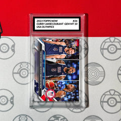 GRADED 10 Steph Curry Lebron James Durant 26 2024 Topps Now Olympics-1