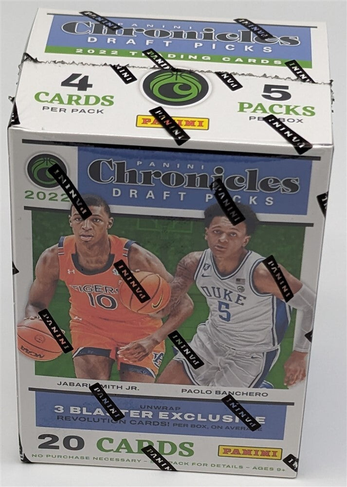 Sealed Blaster Box 2022-23 Panini Chronicles Draft Picks Basketball Cards