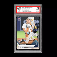 Graded 10 Jake Mangum #25 RC Rookie 2025 MLB TOPPS NOW Card Tampa-1
