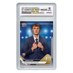 2025 Official Topps Now COOPER FLAGG #1 Draft Pick NBA Rookie Card - GEM MINT 10-3