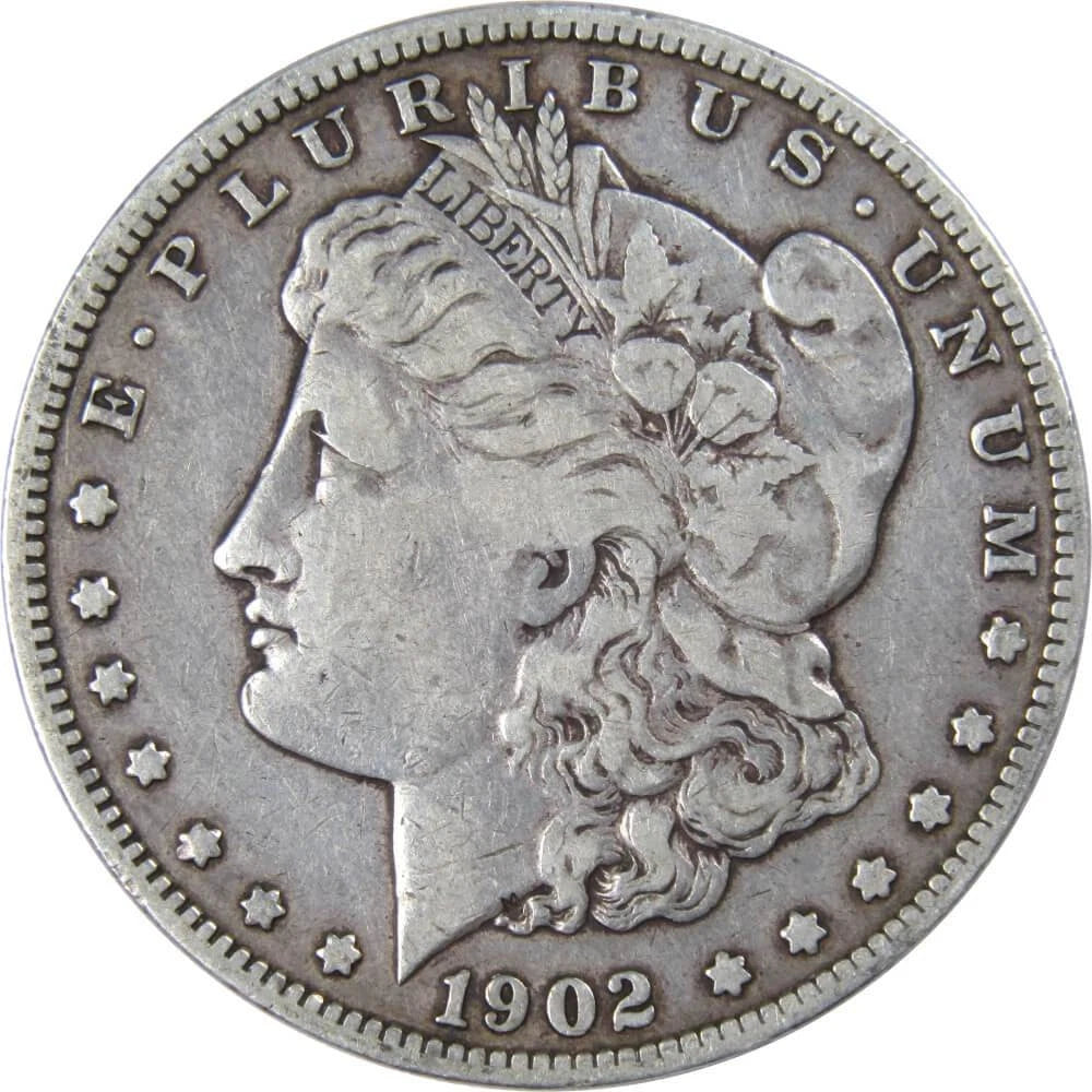 1902 O Morgan Dollar F Fine 90% Silver $1 US Coin Collectible-1