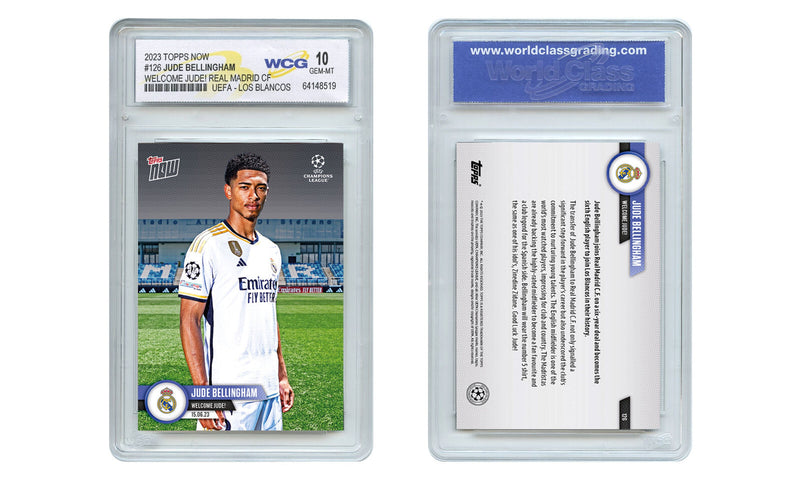 2023 Topps Now JUDE BELLINGHAM Real Madrid Soccer Los Blancos #126 - GEM MINT 10-2