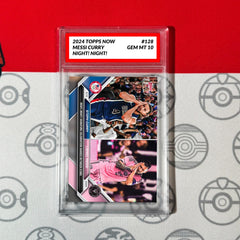 GRADED 10 Lionel Messi/Steph Curry 2024 MLS NBA TOPPS NOW Card #128-1