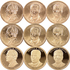 2016 PDS Presidential Dollar 9 Coin Set BU Uncirculated & Choice Proof $1-10