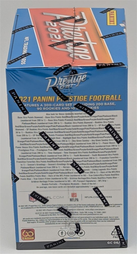 Factory Sealed 8 Pack Blaster Box 2021 Panini Prestige NFL Football Cards-3