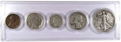 1935 Year Set 5 Coins in Circulated or Better Condition Collectible Gift Set-1