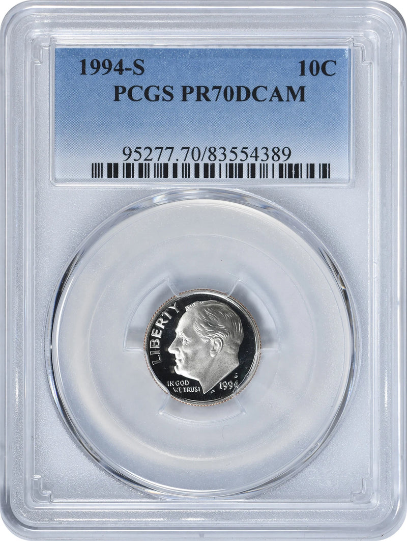 1994-S Roosevelt Dime PR70DCAM Clad PCGS-1